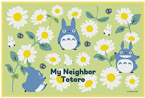 Nappe Pique - Nique Studio - Ghibli - Totoro Bleu Marguerites 90x60 Cm